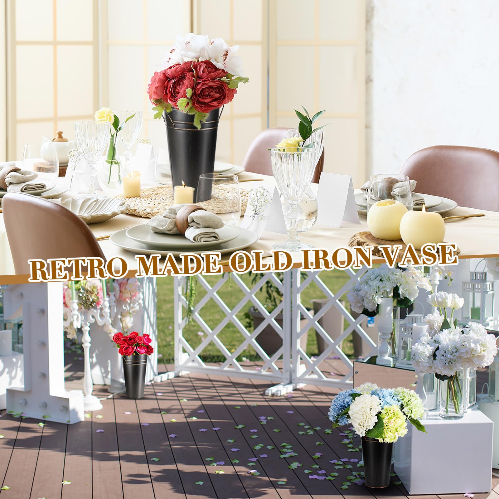 Amazon.co.jp: Irenare 12インチ ビンテージ 亜鉛メッキ